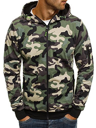 Herrenbekleidung Camouflage Pullover Strickjacke Kapuzenjacke 2_voghion.com