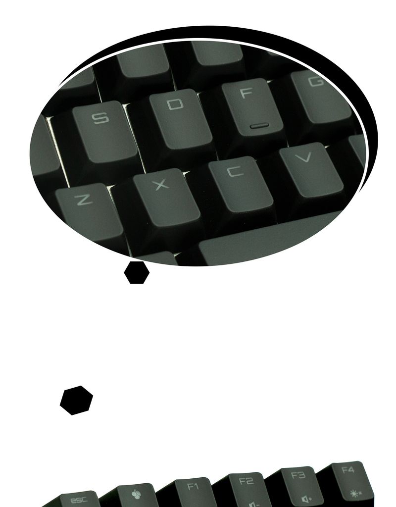Cherry Mx2.0s Key CAP Transparante enkele Nical-toetsenbordkap Originele hoogte Ruimte ESC_voghion.com