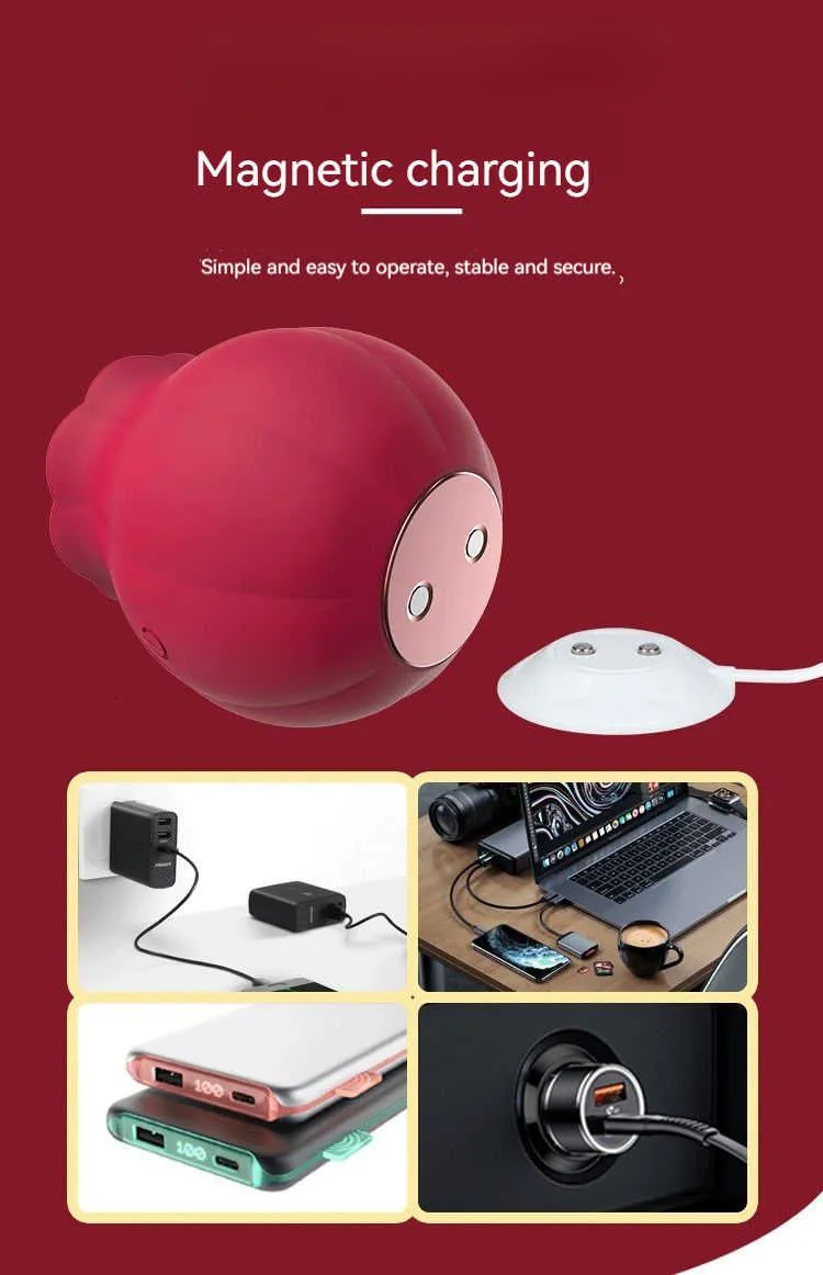 Massager Rose Vuxen Sexleksaker Med Tungan Slickande Vibratorer Kvinna För Kvinnor Bröstvårtan Klitoris Stimulator G-punkt Ma_voghion.com