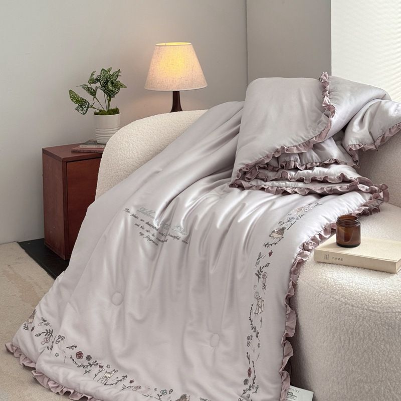 Couette d'hiver 2025, nouvelle série printemps et automne du Magicien d'Oz, couette rétro française en fibre de soja, couette double lavable en machine_voghion.com