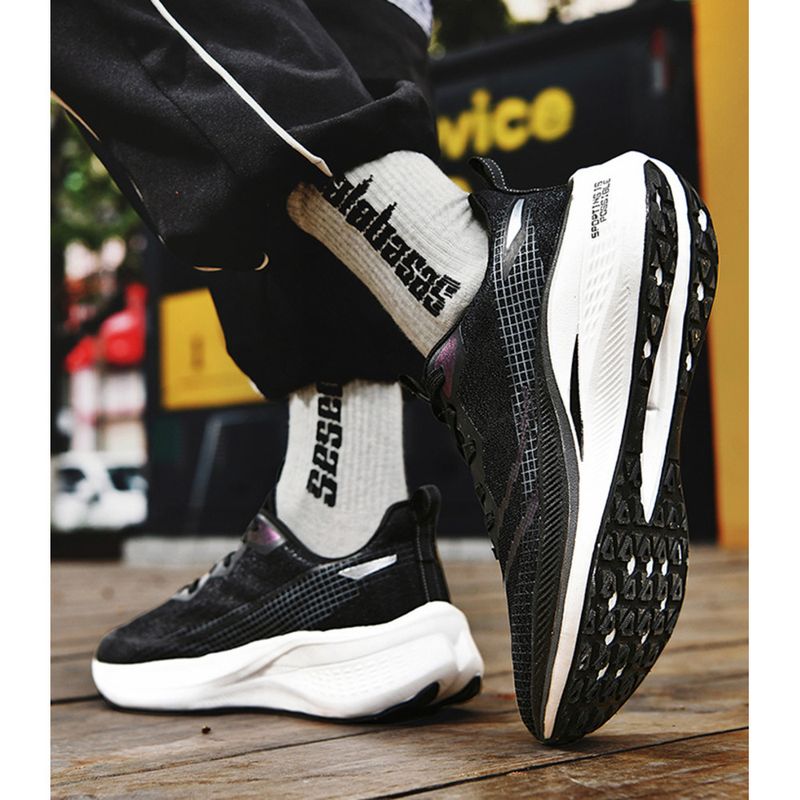 Zapatillas deportivas transpirables con amortiguación de impactos y placa de carbono para carreras de estudiantes, para hombre y mujer, 2024_voghion.com