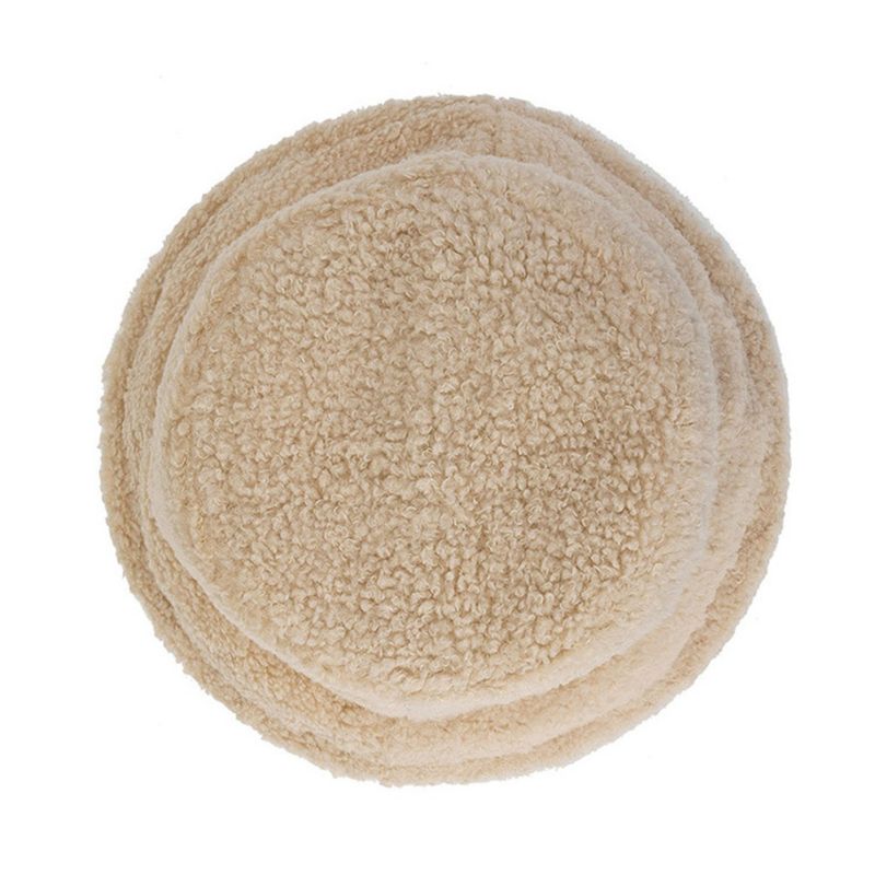 New Same Style Lamb Wool Fisherman Hat Women's Korean Edition Letter Embroidered Lamb Plush Hat Simple And Versatile Korean Edition_voghion.com