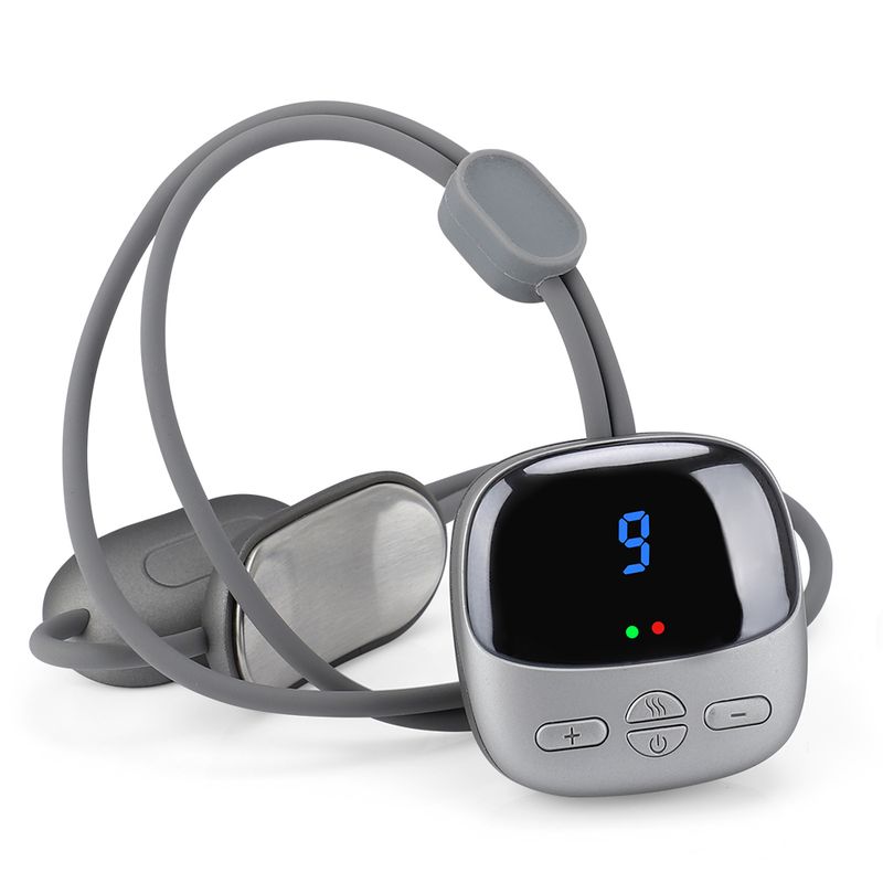 Microcorrente cervicale colonna vertebrale Smart TENS EMS portatile impacco caldo spalle e collo massaggiatore stimolatore muscolare relax_voghion.com