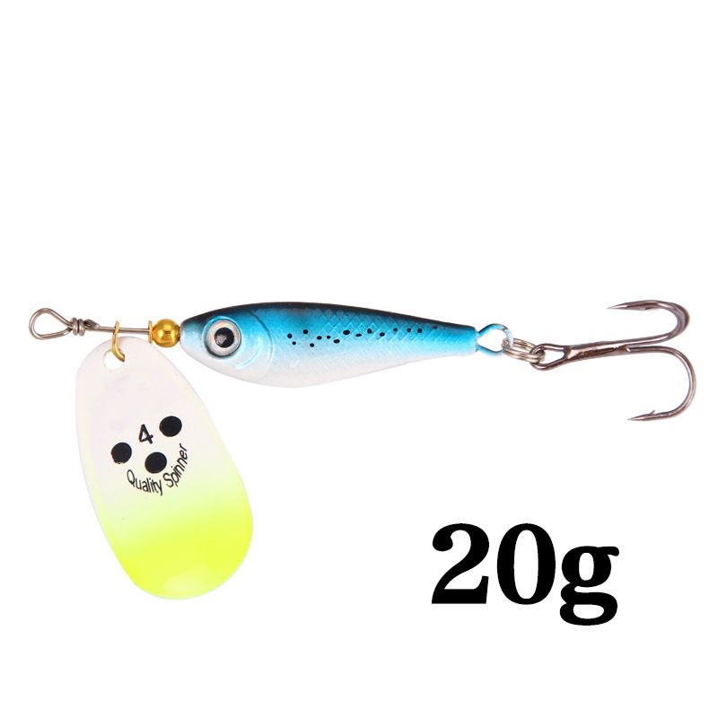 Esca per esche in piastra di ferro, esca a forma di pesce, paillettes rotanti, paillettes composite larghe, simulazione di esche, attrezzatura da pesca_voghion.com