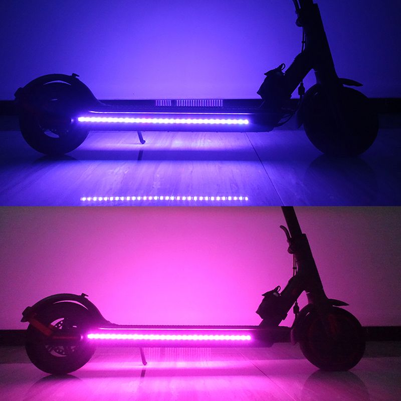 Linterna de tira LED impermeable para patinete eléctrico Xiaomi M365, luz nocturna para chasis_voghion.com