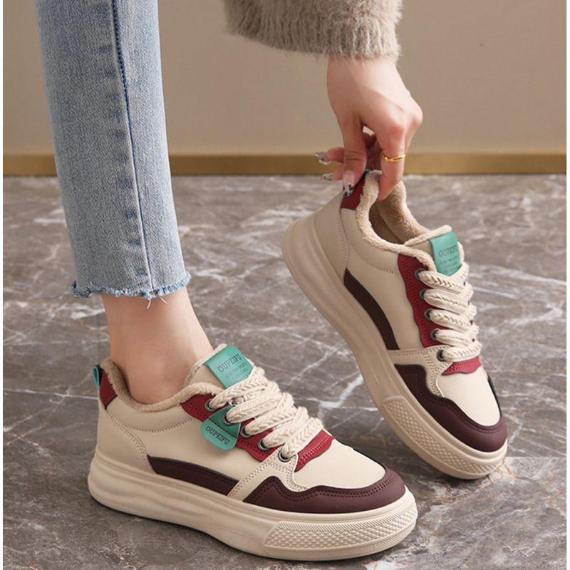 ins Korean Version Of Thick Soled Daddy Female Autumn New Student Running Sports Increase Casual Shoes_voghion.com
