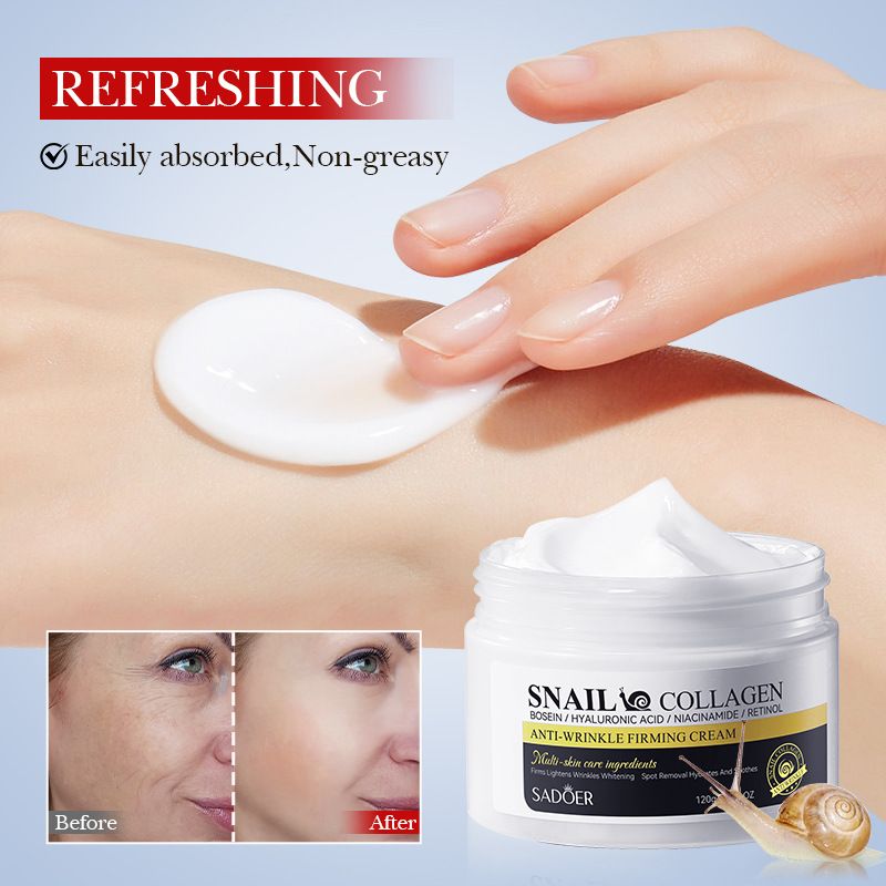 All English SADOER Snail Collagen Anti Wrinkle Cream Firming And Moisturizing Face Cream_voghion.com