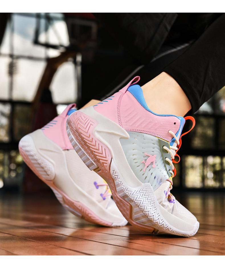 Fujian Produttore Scarpe da uomo Scarpe da basket alla moda Autunno Nuovi uomini S Scarpe da ginnastica alte Scarpe da ginnastica traspiranti in rete Studio di scarpe_voghion.com