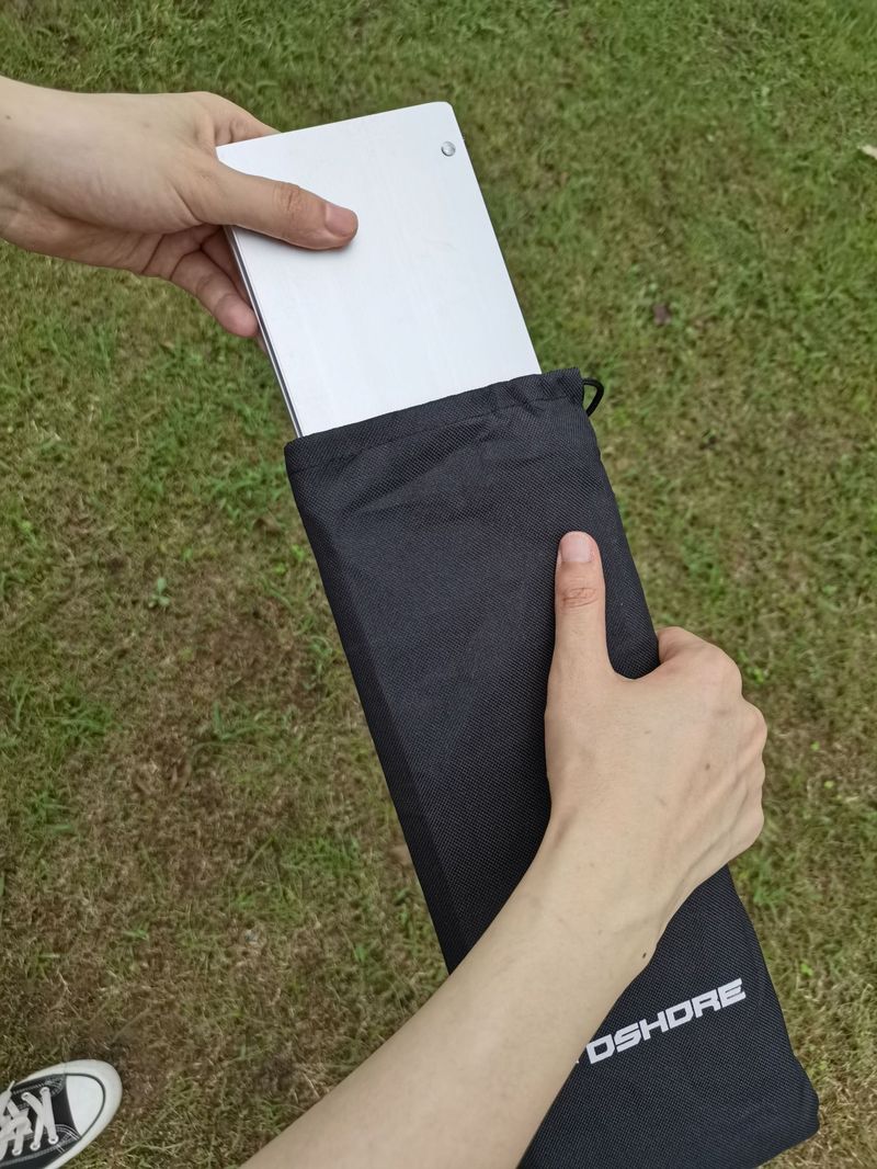 Ultra-Light Aluminum Folding Table - Instant 1-Second Setup Camping Desk For Picnics, BBQ, Fishing (Compact 29.8×21×7.5cm) With Carry Bag_voghion.com