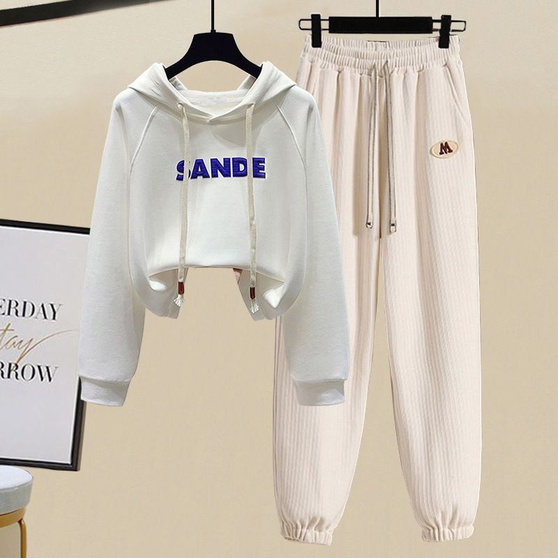 Frauen Kleidung süße mädchen anzug college stil kleine frische pullover zwei stück anzug_voghion.com