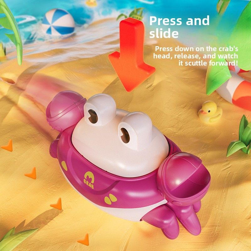 Push-Back-Krabbe für Kinder, niedliches, langlebiges, pädagogisches Frühlernspielzeug für Jungen und Mädchen, interaktiver Spaß_voghion.com