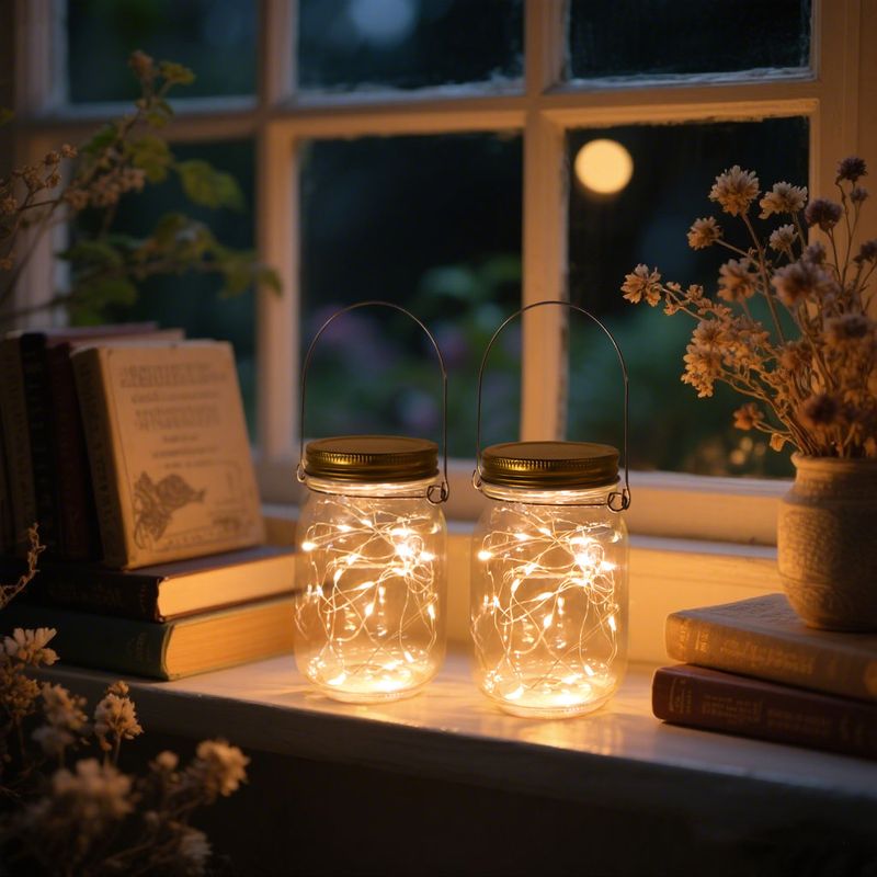 Scatola per batterie AAA transfrontaliera Coperchio per barattolo di vetro Stringa di luci in filo di rame Decorazione natalizia Stringa di luci con tappo di bottiglia stampabile_voghion.com