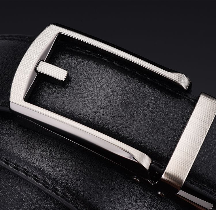 HOT Men Belt Top quality cow genuine leather men's cowhide strap male automatic belts for men alloy buckle belt_voghion.com