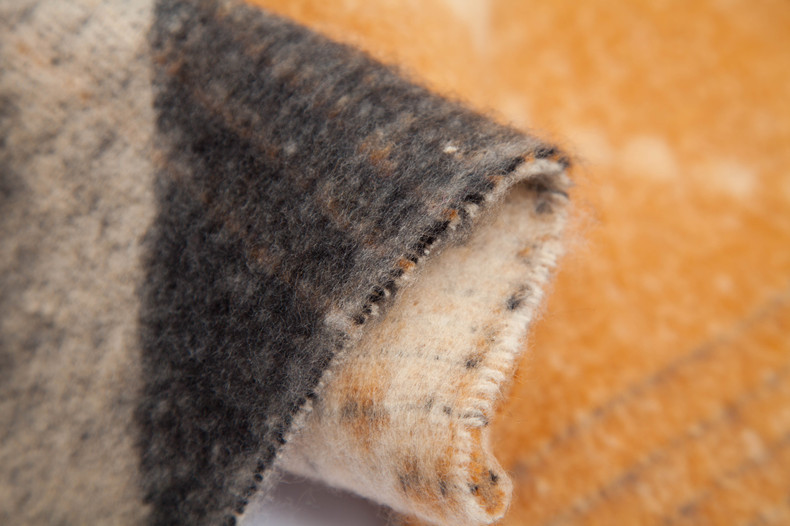 Dicker Mohairschal für Damen, Unisex, mit groben Quasten_voghion.com