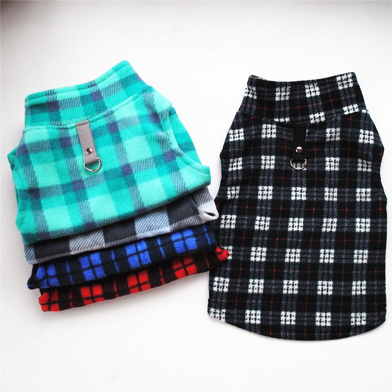 Abbigliamento per animali domestici diretto dalla fabbrica, per cani, autunno e inverno, in pile polare, fibbia di trazione, 27 colori brevettati, saranno oggetto di indagine_voghion.com