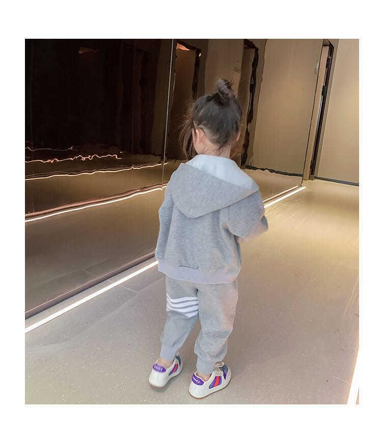 S 2023 Casual vestjas voor meisjes, kindermode sporttrui, tweedelig lente en herfst_voghion.com