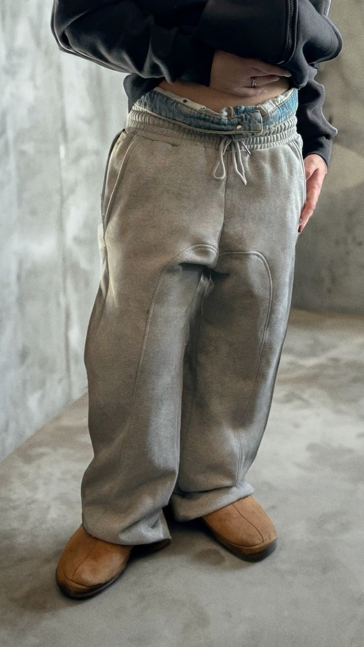 Y2K Herren und Damen Casual Solid Color Sporthose Reißverschluss Pullover Jogginghose_voghion.com