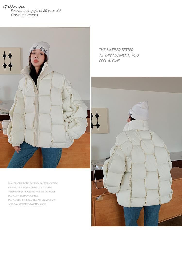 Wanter Iwwergréisst Loose Daunen Warm Parkaen Damen Iwwermantel Déck Kotteng Gepolstert Mantel Fra Plus Gréisst Casual Fra Kalt_voghion.com