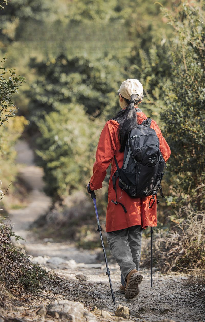 Carbon Fiber Trekking Pole Teleskop Drei-Abschnitt Stick Einstellbare Tragbare Wesentliche Lieferungen Outdoor Wandern_voghion.com