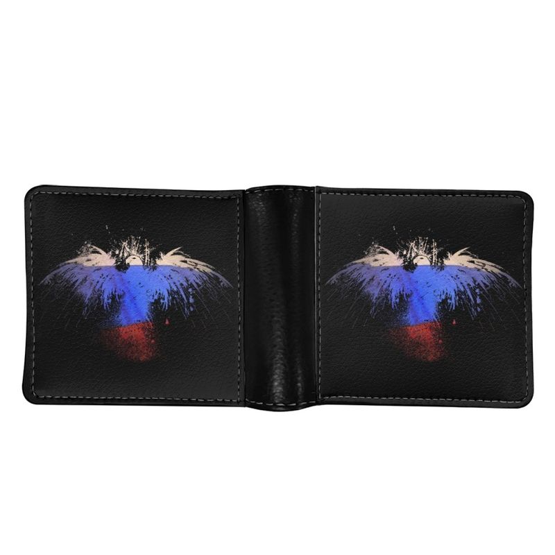 Canada Flag Eagle Digital Print Men's Foldable Clutch Wallet_voghion.com