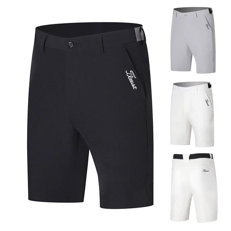 Roupas masculinas, shorts de golfe, calças masculinas, respiráveis, casuais, calças finas que absorvem o suor, roupas masculinas_voghion.com