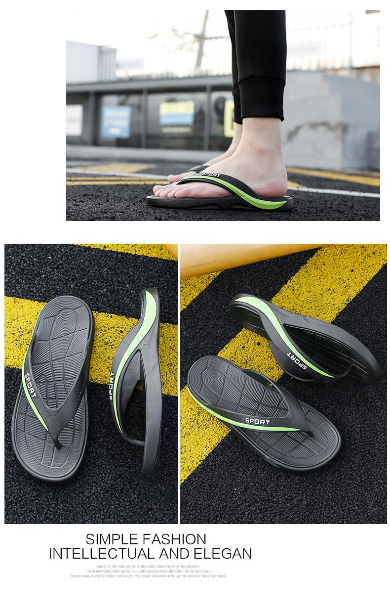 Modische Flip-Flops für Herren, Sommer, trendige Outdoor-Flip-Flops, Outdoor-Freizeit, rutschfeste Strandsandalen_voghion.com
