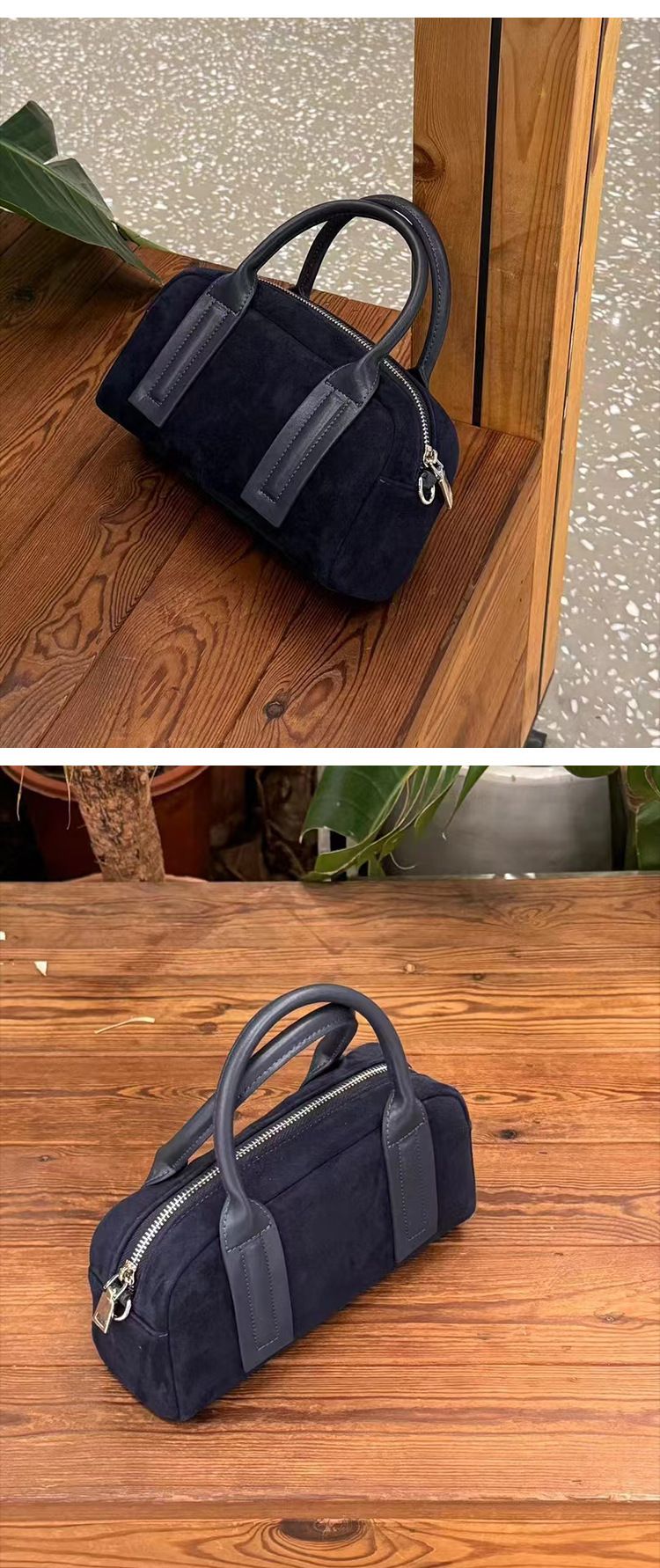 Handheld bowling 2024 nieuwe anti fluwelen matte Boston dames echte leren schoudertas crossbody_voghion.com