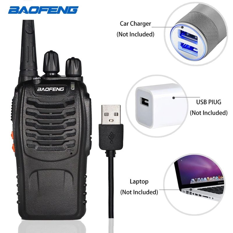 10Pcs/Lot Original Baofeng BF-888S Walkie Talkie Two-way Radio Set BF 888s UHF 400-470MHz 16CH Walkie-talkie Radios_voghion.com