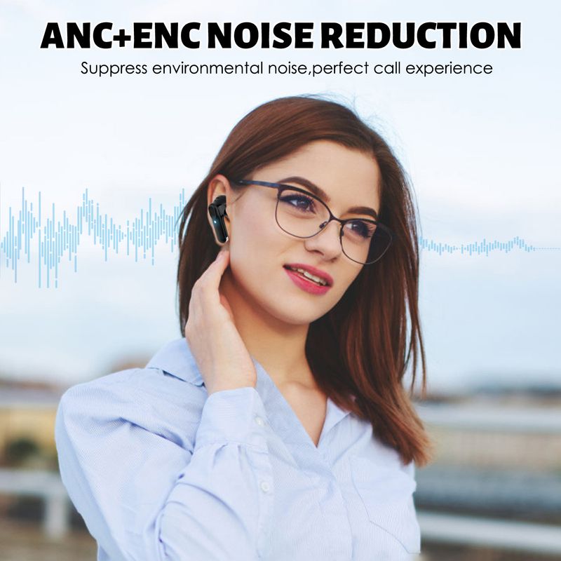 ANC + ENC Dual-mark Active Noise Reduction Wireless TWS Bluetooth 5.3 In-ear Headset_voghion.com
