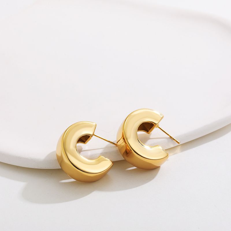 Unisex Mode Beliebte Überzogene Mehrschichtige Geometrische Sechseckige Dreidimensionale Ohrringe Aus Metall Für Frauen_voghion.com