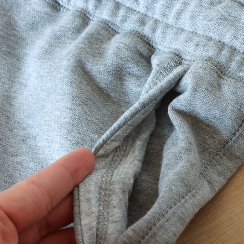 Herrenbekleidung Jogginghose aus reiner Baumwolle mit Kordelzug, gestrickt, gewaschene Frottee-Baumwolle, Frühlings- und Herbststil, sportliche Freizeithose, vielseitiger Trend für Herren_voghion.com