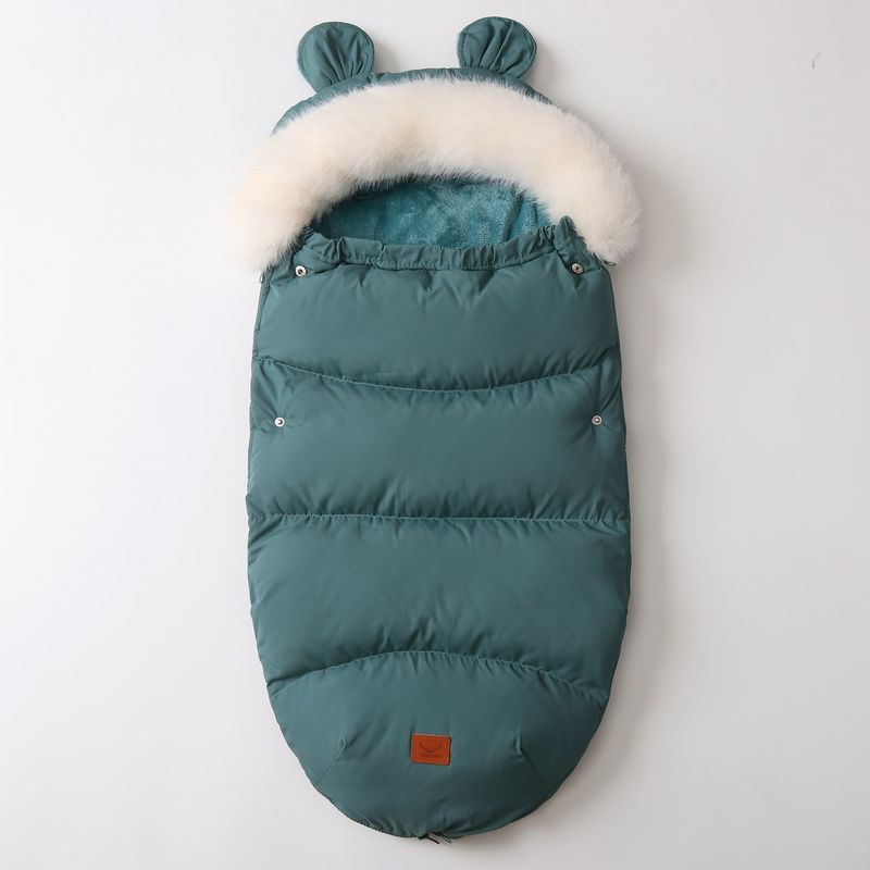 Saco de dormir para bebé, manta envolvente gruesa con forro polar de invierno para recién nacidos (0-1 año), acogedor y cálido, varios colores._voghion.com