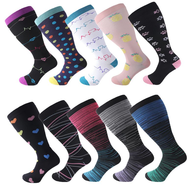 2025d Plus Size American Vein Level 2 Elastic Compression Obesity Socks_voghion.com