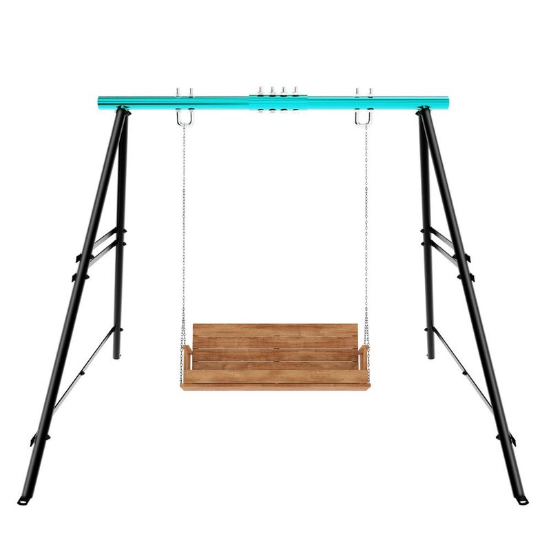 Swing Sets For Backyard, Outdoor Porch Swing Frame, Hammock Chair Stand Only, Max Load 550Lbs A-Frame Swing Stand, Swing Set For Patio, Playground, Park, Swing Not Include_voghion.com