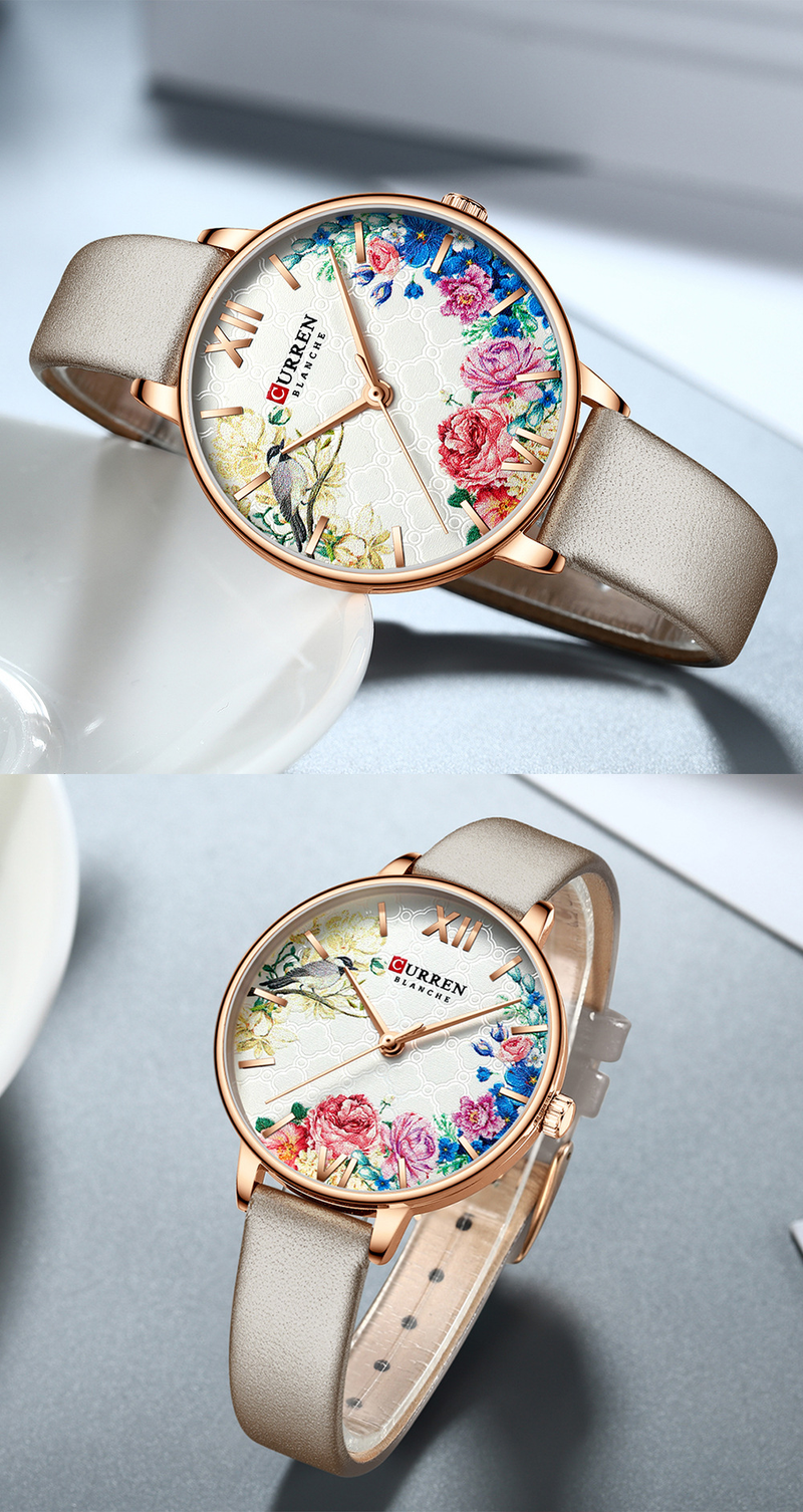 Curren/Carryon 9059 Gürtel wasserdicht Quarz Mode Casual Damenuhr_voghion.com