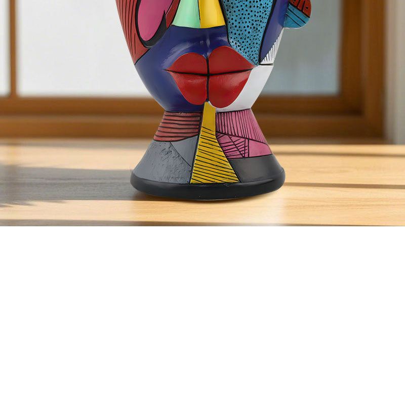 Hot Selling Colorful Enchanting Abstract Creative Human Face Home Desktop Planting Flower Pot Ornament_voghion.com