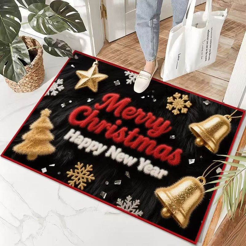 Christmas Doormat - Non-Slip Holiday Entryway Rug, Washable & Durable For Indoor/Outdoor Use (Multiple Festive Designs & Sizes Available)_voghion.com