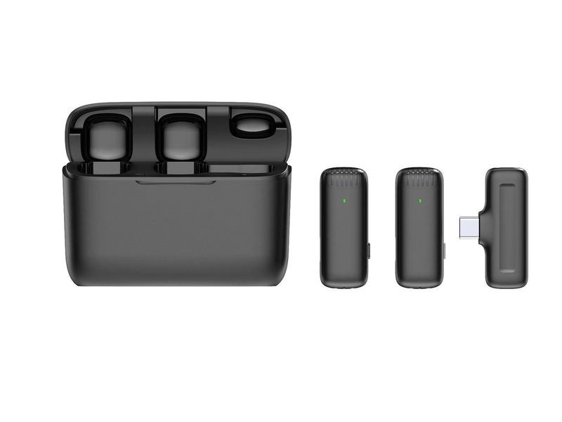 Yeni K8K9 Kablosuz Yaka Bluetooth Açık Hava Canlı Kayıt Gürültü Azaltma Mini Mikrofon_voghion.com