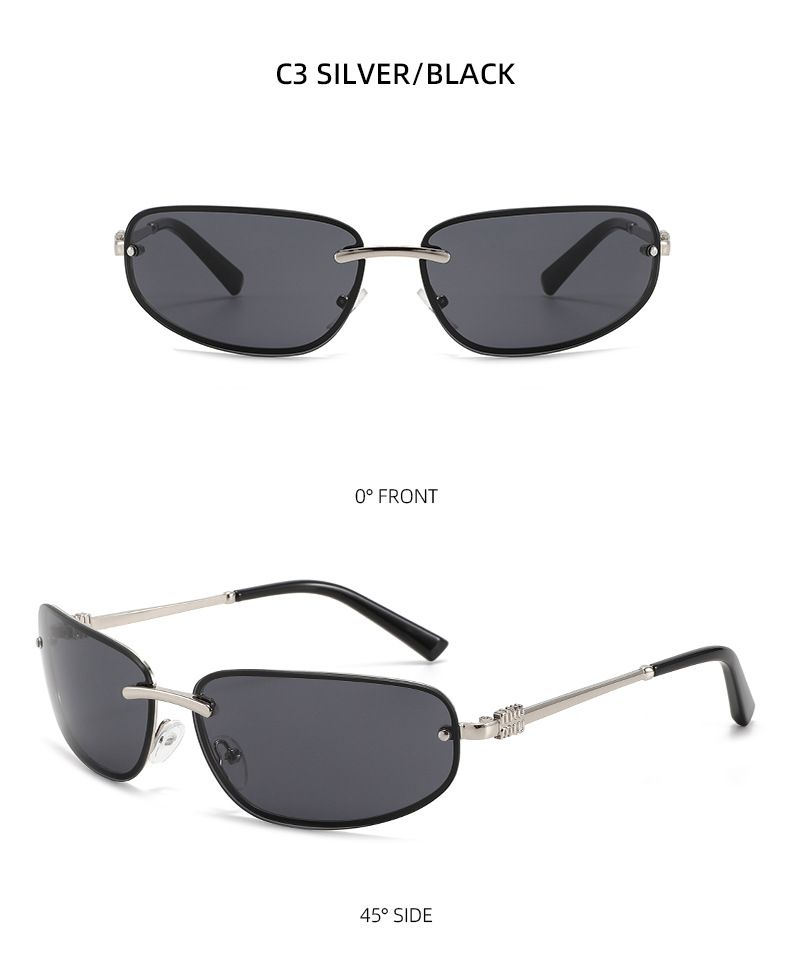 Gafas de sol populares para mujer estilo Y2K Fuente Fabricantes Gafas de sol para tiro callejero al aire libre T1399_voghion.com
