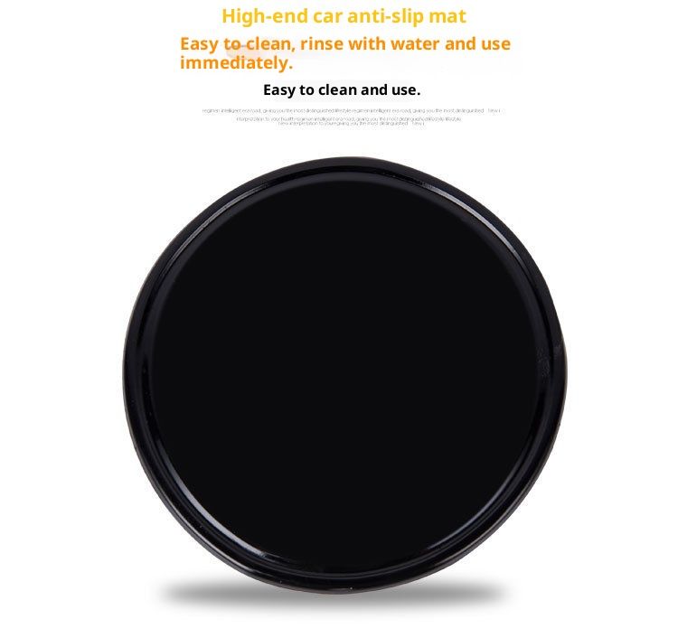 Small Deng Small Deng Interior Sticker Dashboard Phone Holder Car Accessories Round Non-Slip Mat_voghion.com