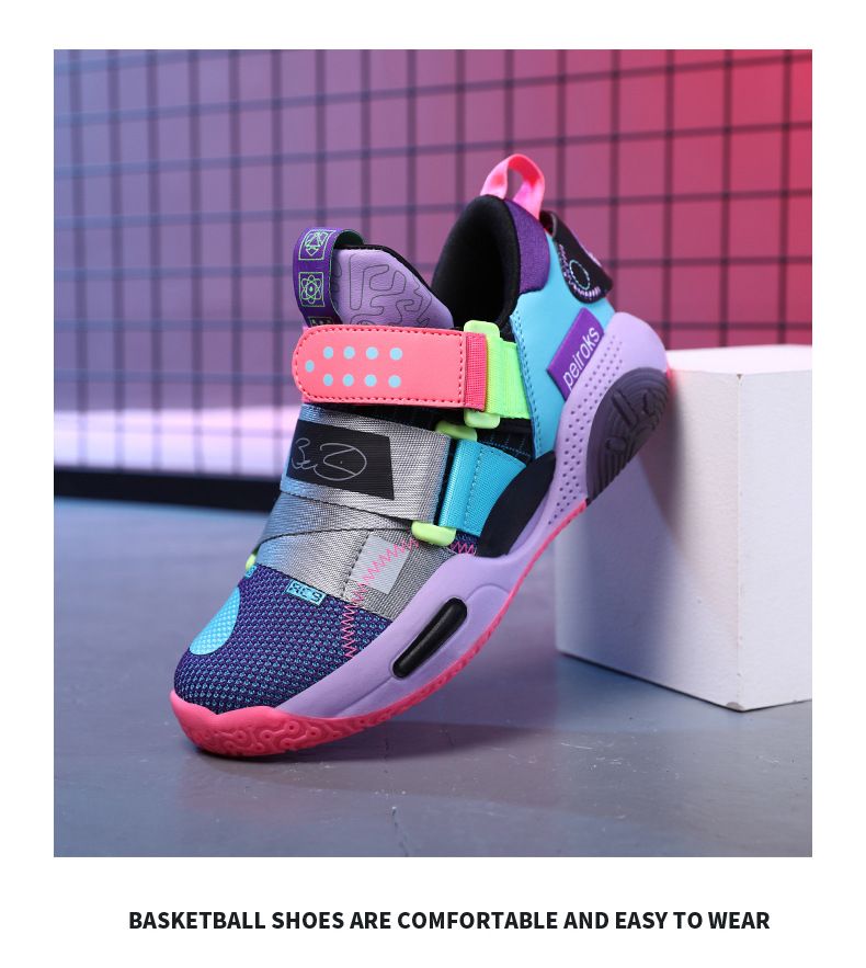 Mutter & Kinder Jungen Basketballschuhe Mesh Atmungsaktiv Professionelle Praktische Trainingsschuhe_voghion.com