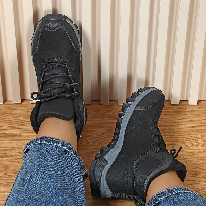 Herbst winter paar anti-rutsch verschleiß-beständig sport schuhe mit dicken baumwolle schuhe, kurze samt bequem für beide_voghion.com