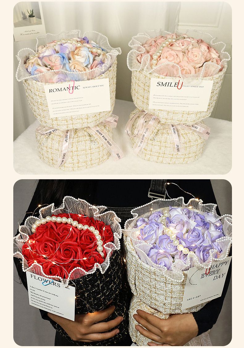 Weihnachtsrosen-Seifenblume als Geschenk zum Muttertag oder Valentinstag – ein hochwertiges, kleines, duftendes Geschenk aus konservierter Kunstblume._voghion.com