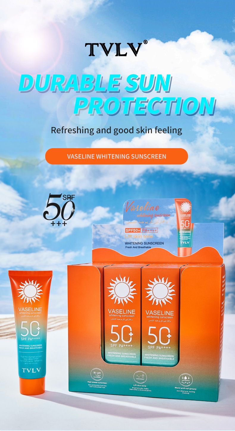 TV fehérítő 80g és UV-védelem SPF50+PA++++ Nagy erősségű naptej_voghion.com