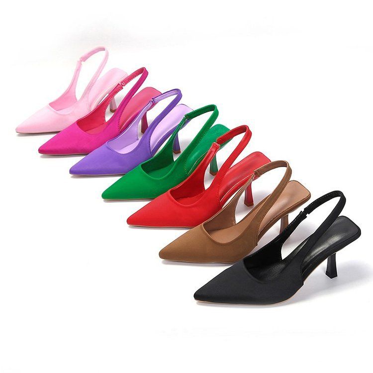 New pointy skinny heels heels after empty toe sandals high heels_voghion.com
