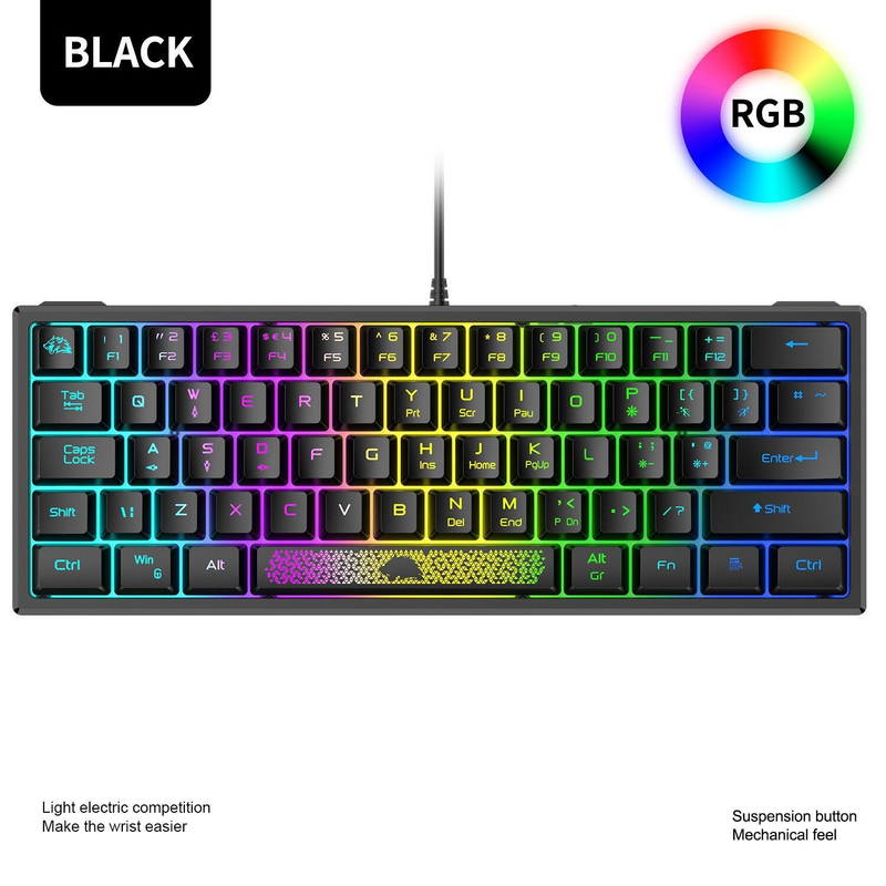 K61RGB RGB-Beleuchtung, mechanische Touch-Spiel-Notebook-Farbblock-individuelle Tastatur_voghion.com