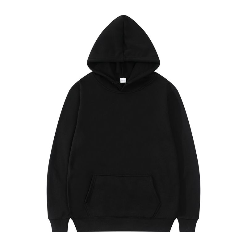 Maglione per uomo donna in autunno inverno, giacca con cappuccio in peluche e spesso, tinta unita, pannello liscio, felpa con cappuccio vuota, stampa_voghion.com