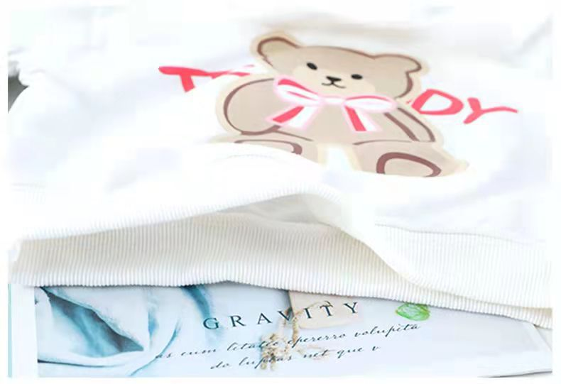 Bébé fille printemps et automne sweat à capuche ensemble printemps bébé deux pièces ensemble début printemps vêtements pour enfants fille printemps vêtements_voghion.com