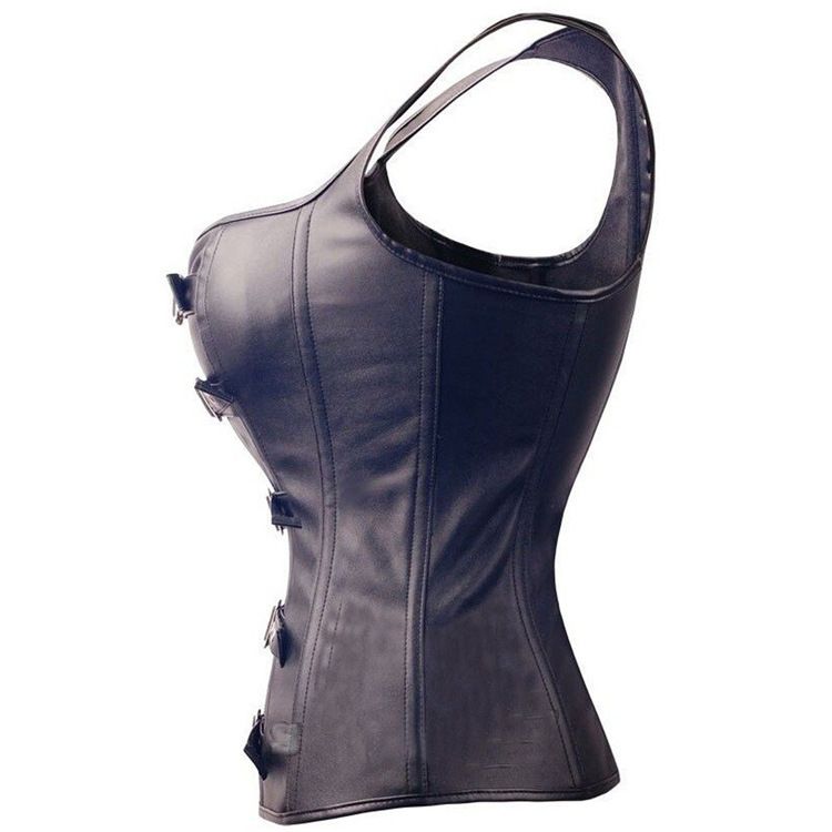 Une génération de vêtements de modelage du corps en cuir à fermeture éclair et à bandoulière européens et américains, fourniture transfrontalière_voghion.com