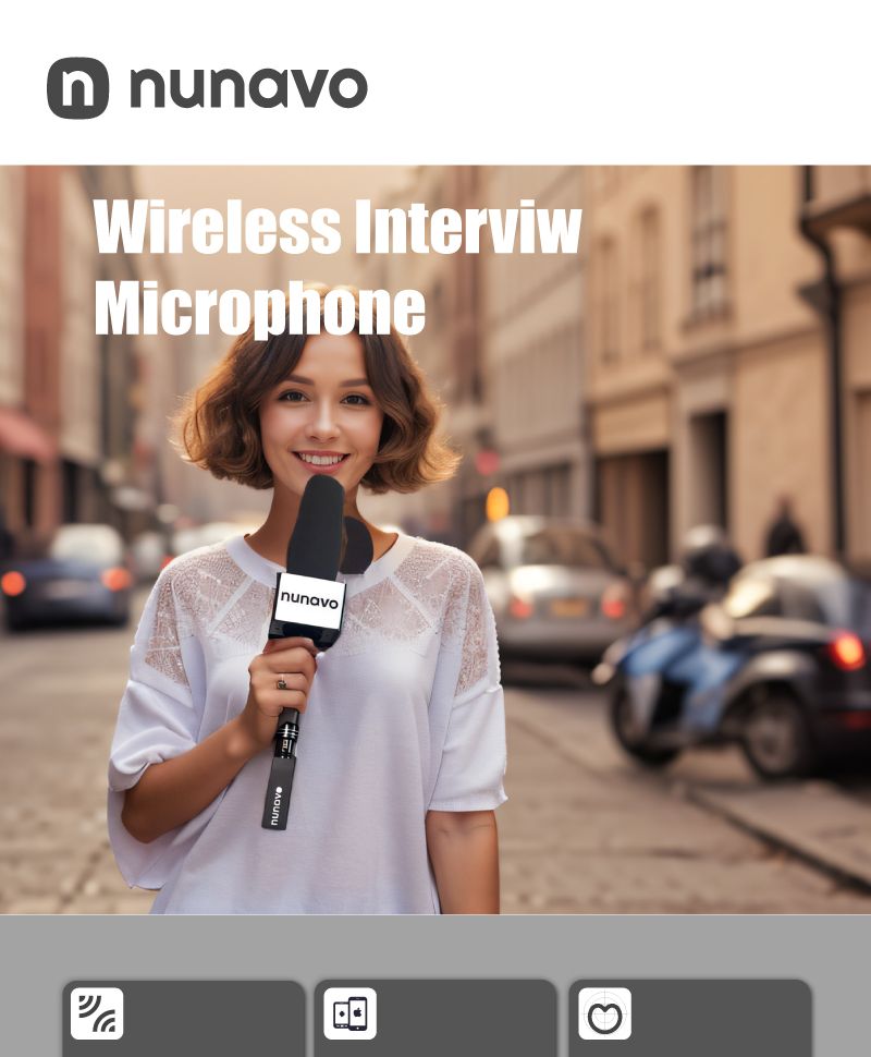 Wireless Handheld Condenser Shotgun Mic XLR Microphone Professional for streaming Video Broadcast Interview_voghion.com